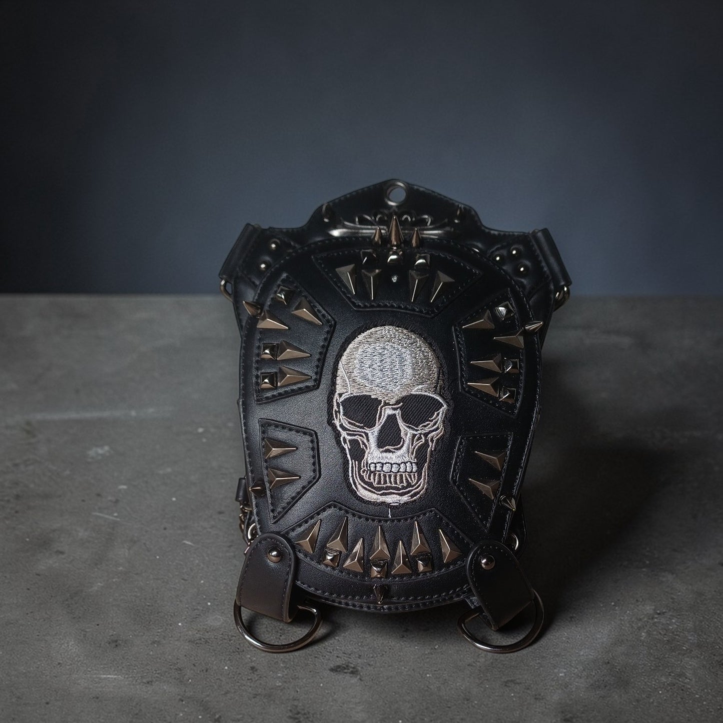 Skull beentas met geborduurde Skull