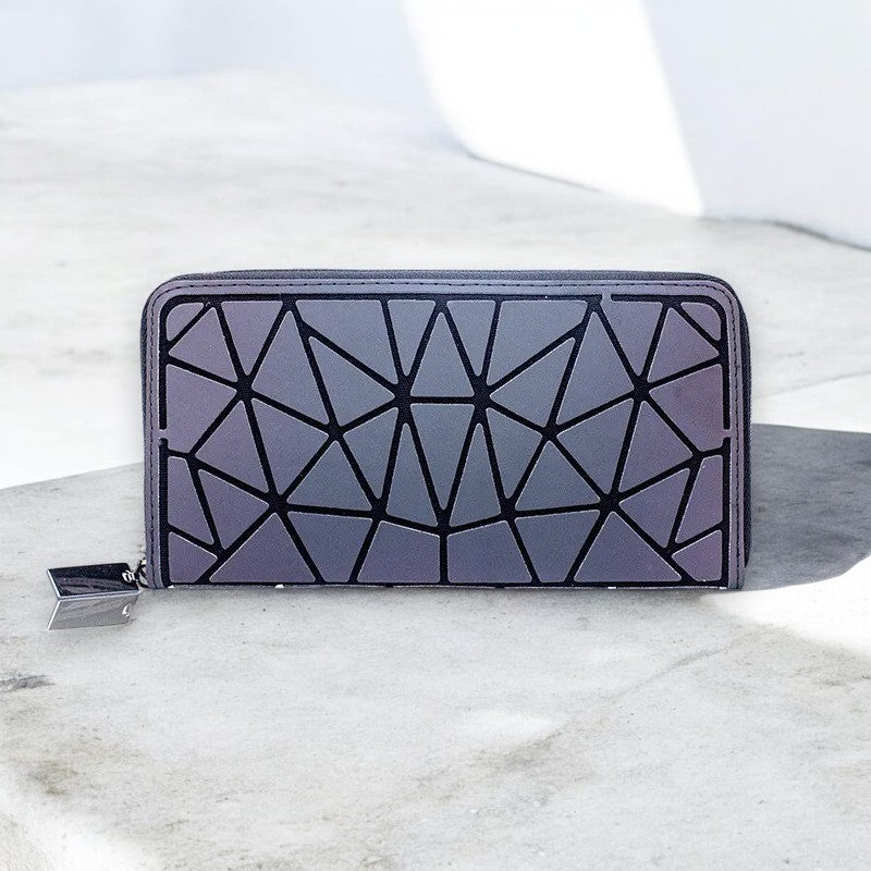 Van kleur veranderende portemonnee met rits