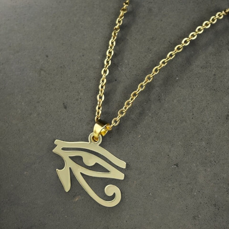 Fijne halsketting met het Egyptische Oog van Horus