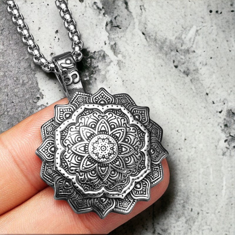 Boedhistische mandala ketting