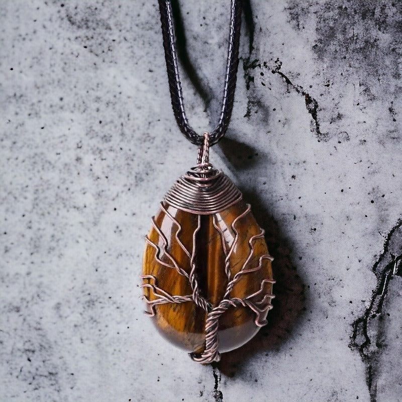 Edelsteen ketting levensboom