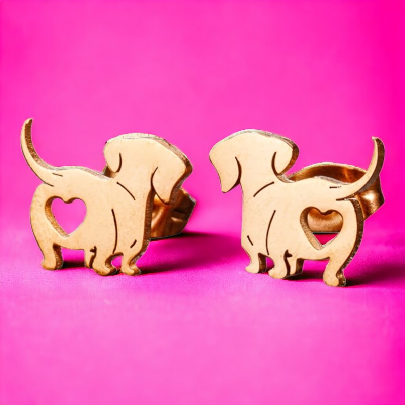 Teckeloorbelletjes met hartuitsnijding