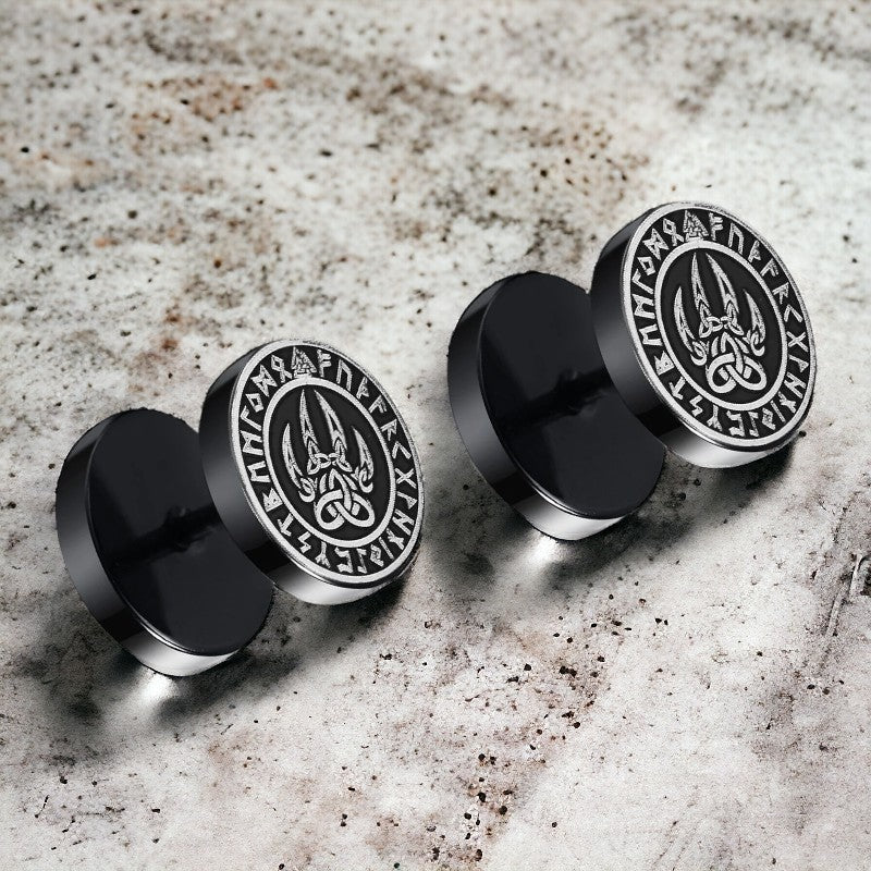 Viking cheater stretch-oorbellen