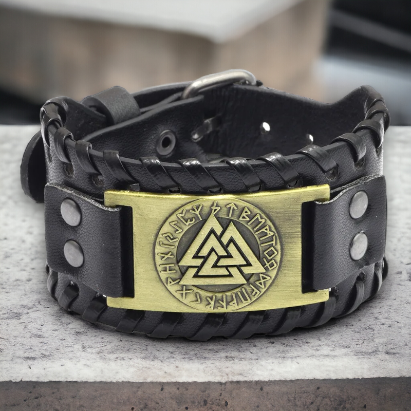 Viking armband met Valknut symbool
