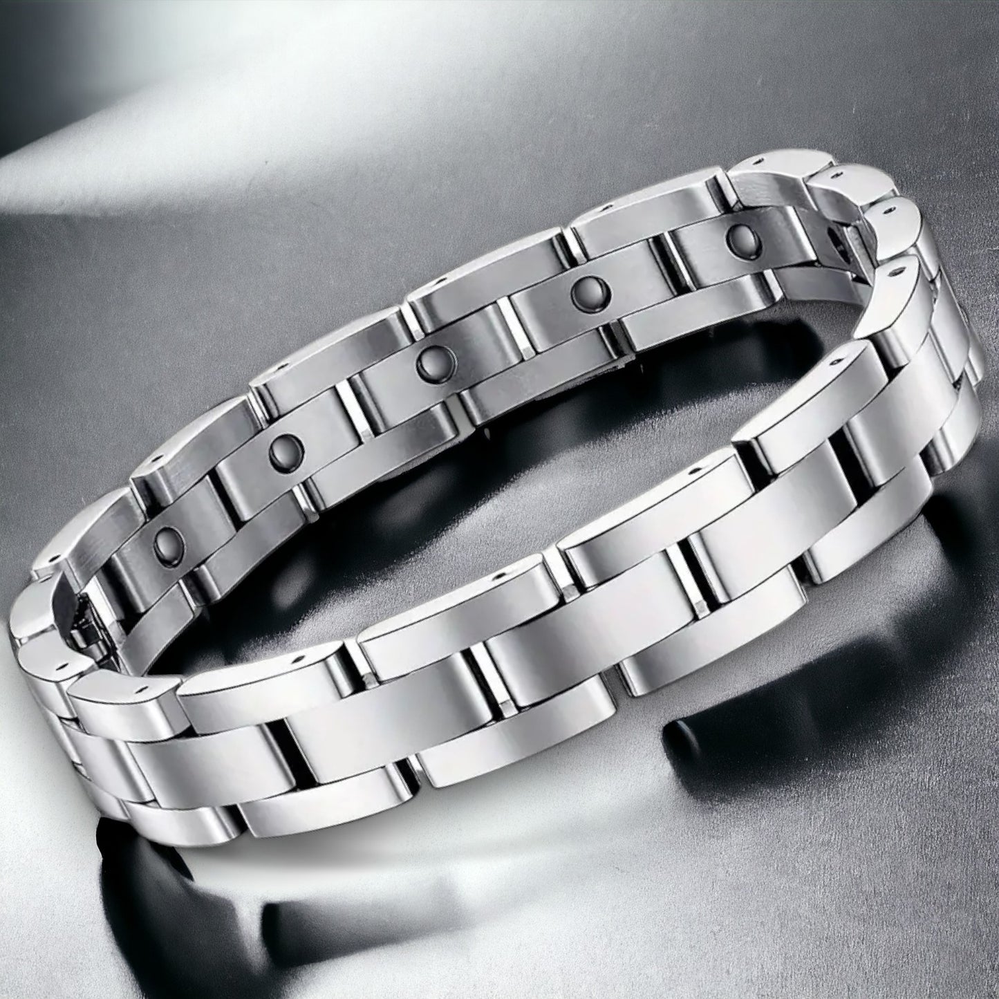 Verstelbare stainless steel armband