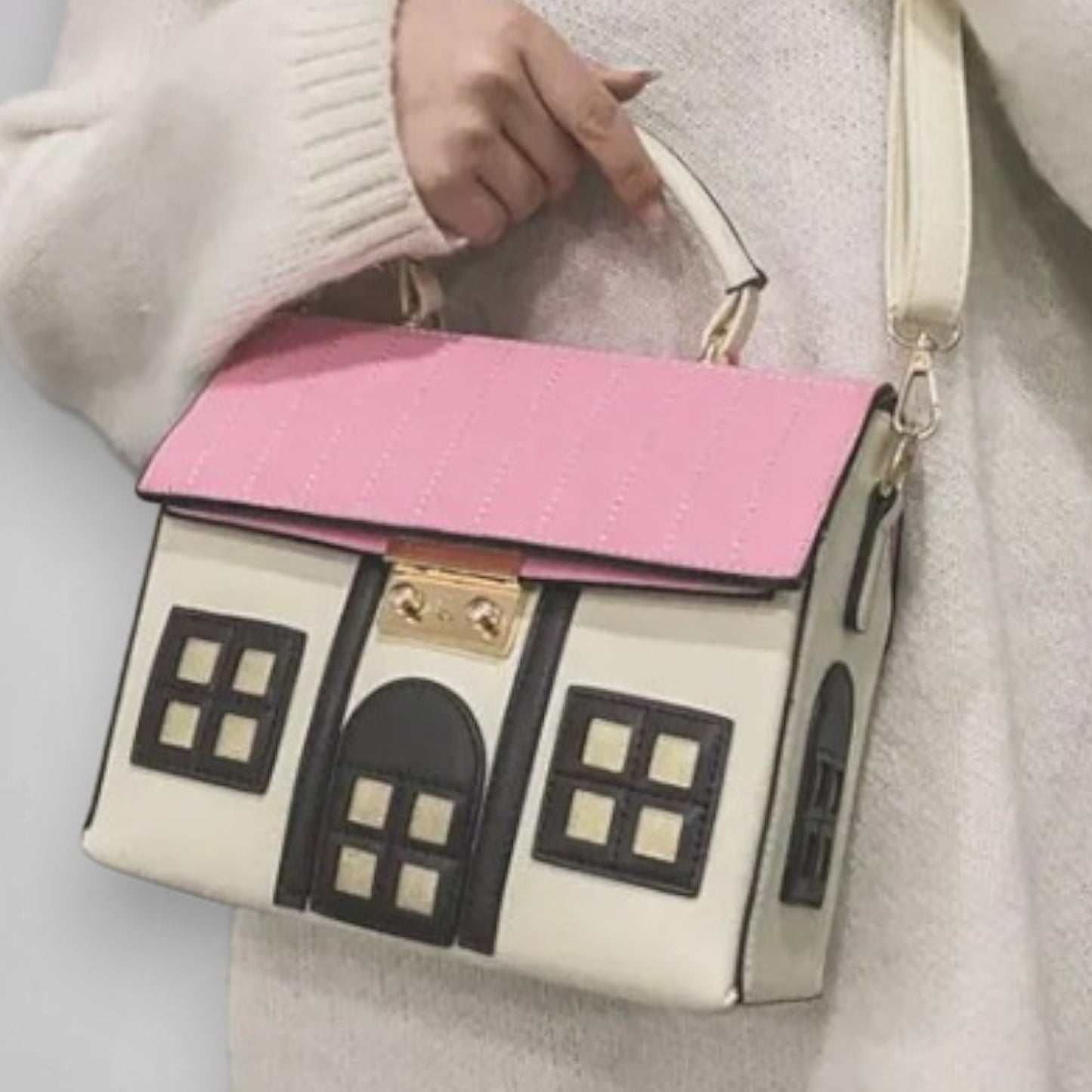 Handtas in de vorm van een huis