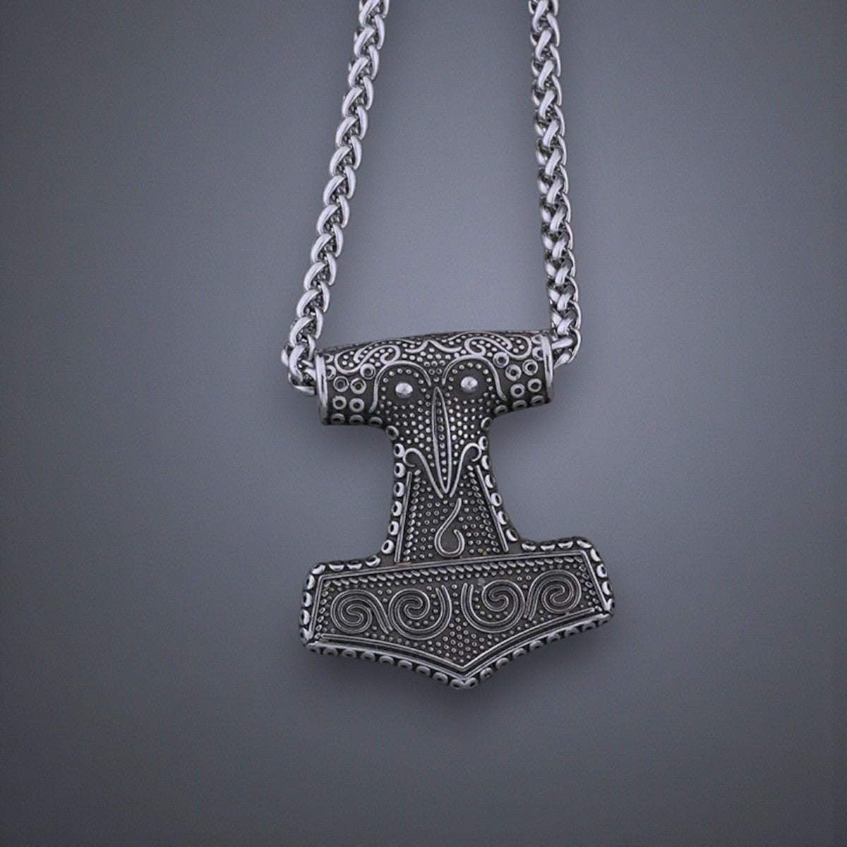 Viking ketting met Thor's hamer amulet