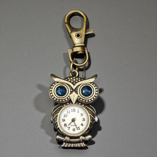 Uil zakhorloge sleutelhanger