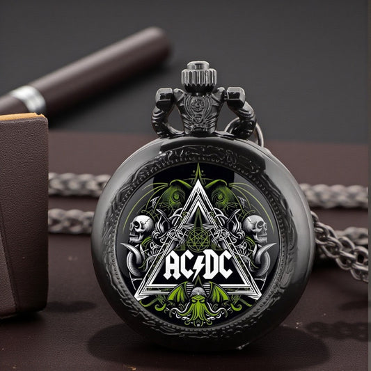 Kleine zwarte ACDC zakhorloge, verschillende afbeeldingen