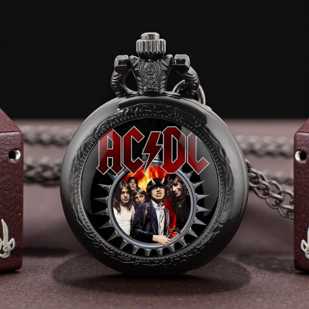 Kleine zwarte ACDC zakhorloge, verschillende afbeeldingen