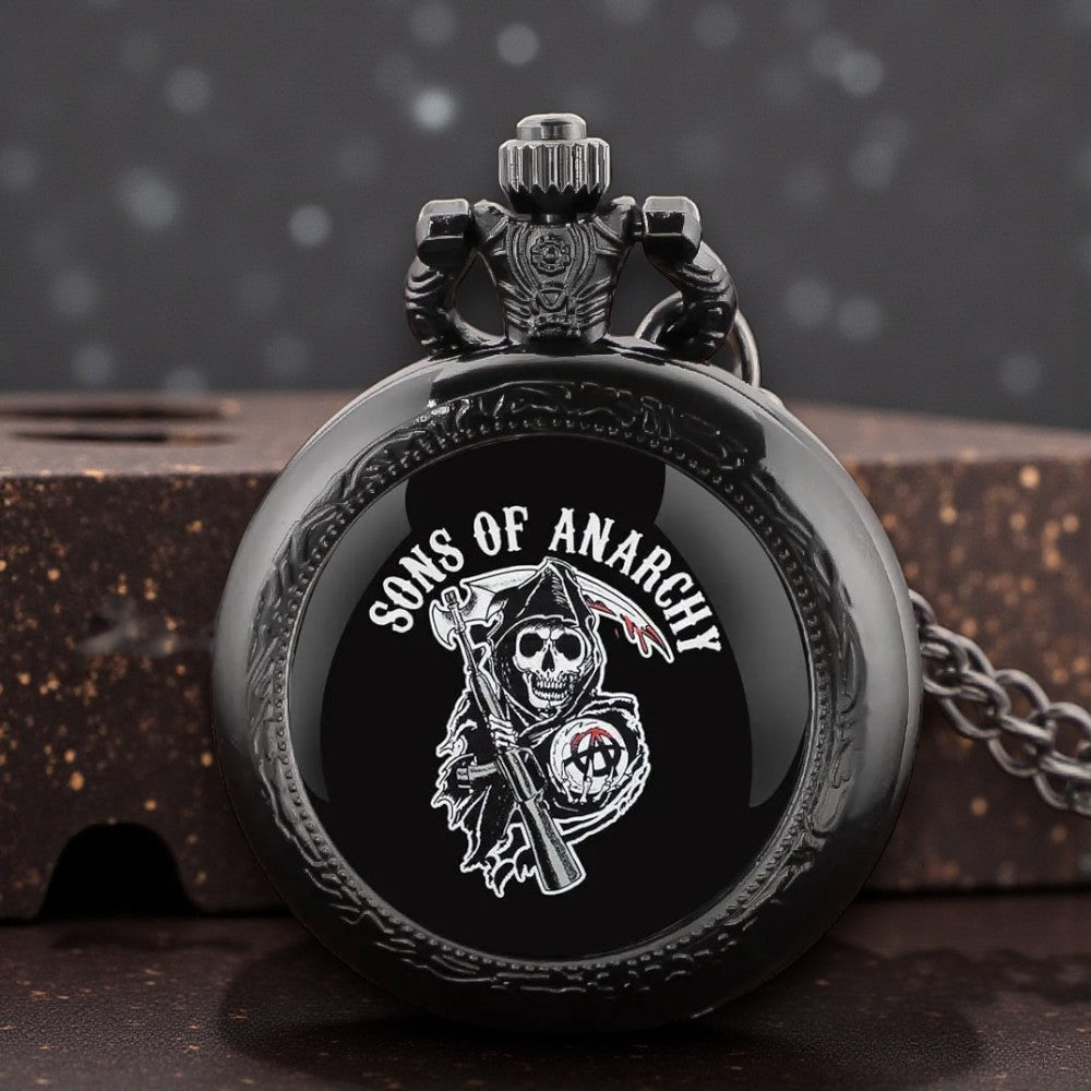 Kleine zwarte zakhorloge Sons of Anarchy