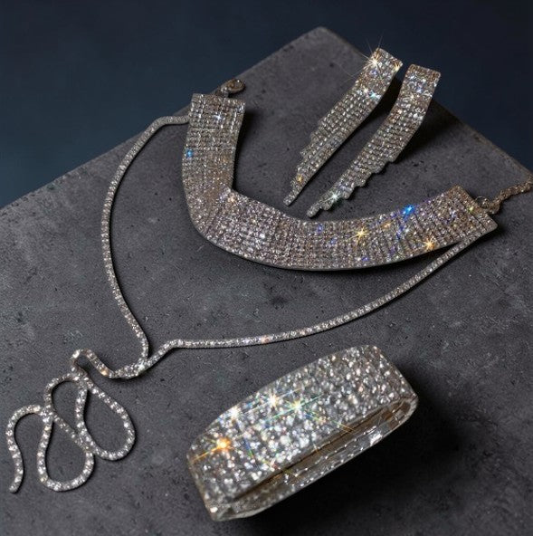 Strass sieradenset