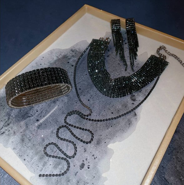 Strass sieradenset