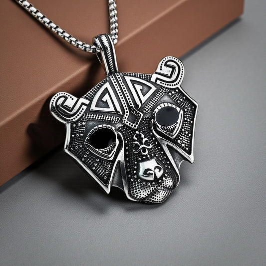 Halsketting met Viking berekop