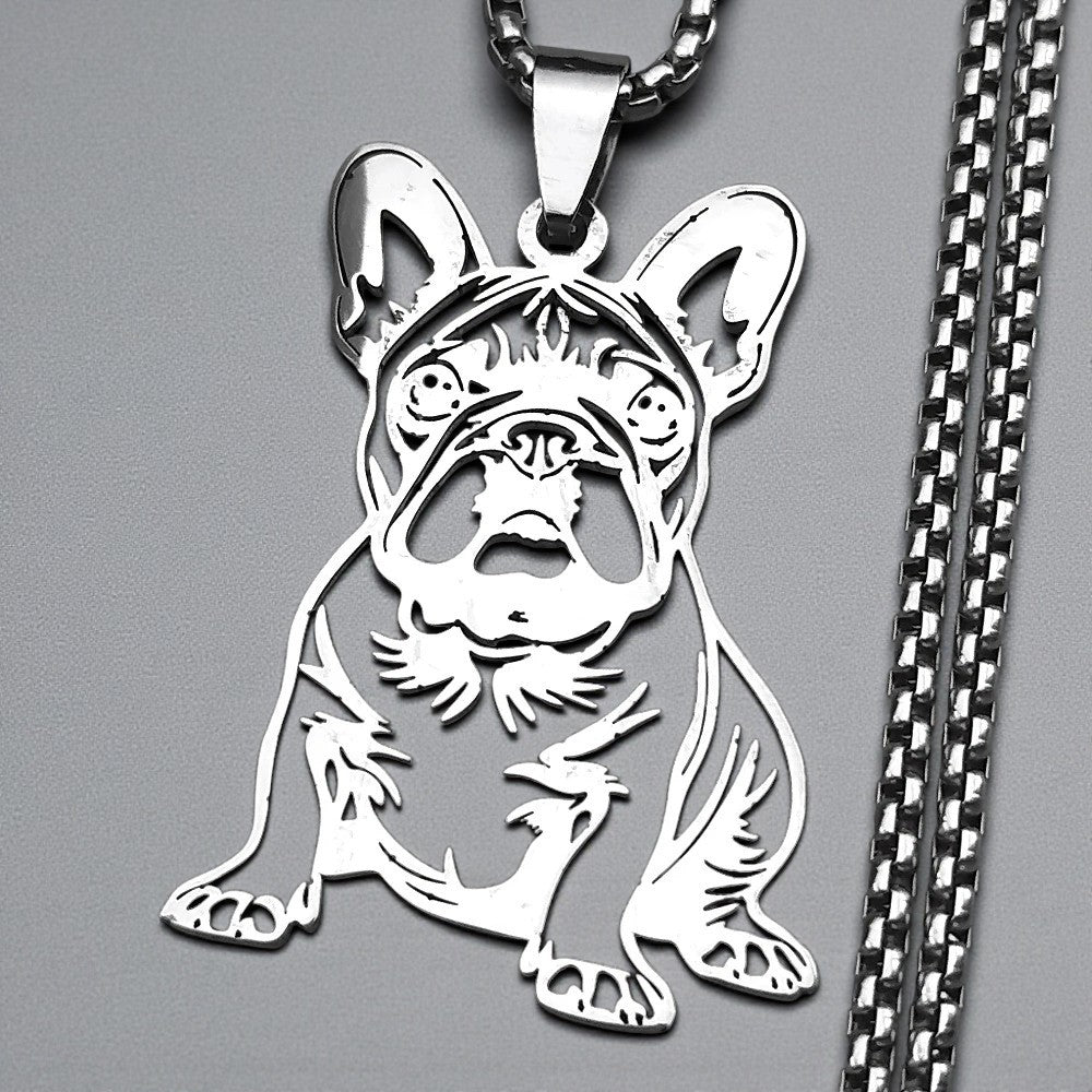 Halsketting met Frans bulldogje