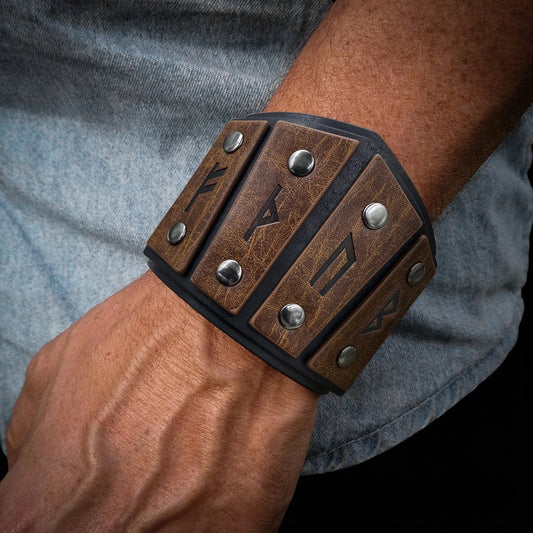 Viking armband met dubbele gesp