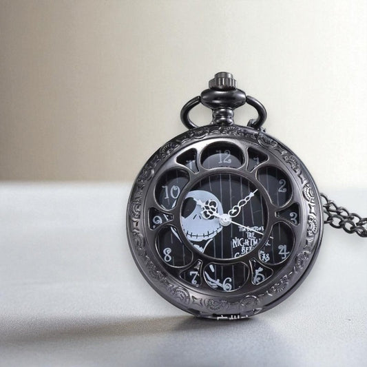 Zwarte Jack Skellington zakhorloge