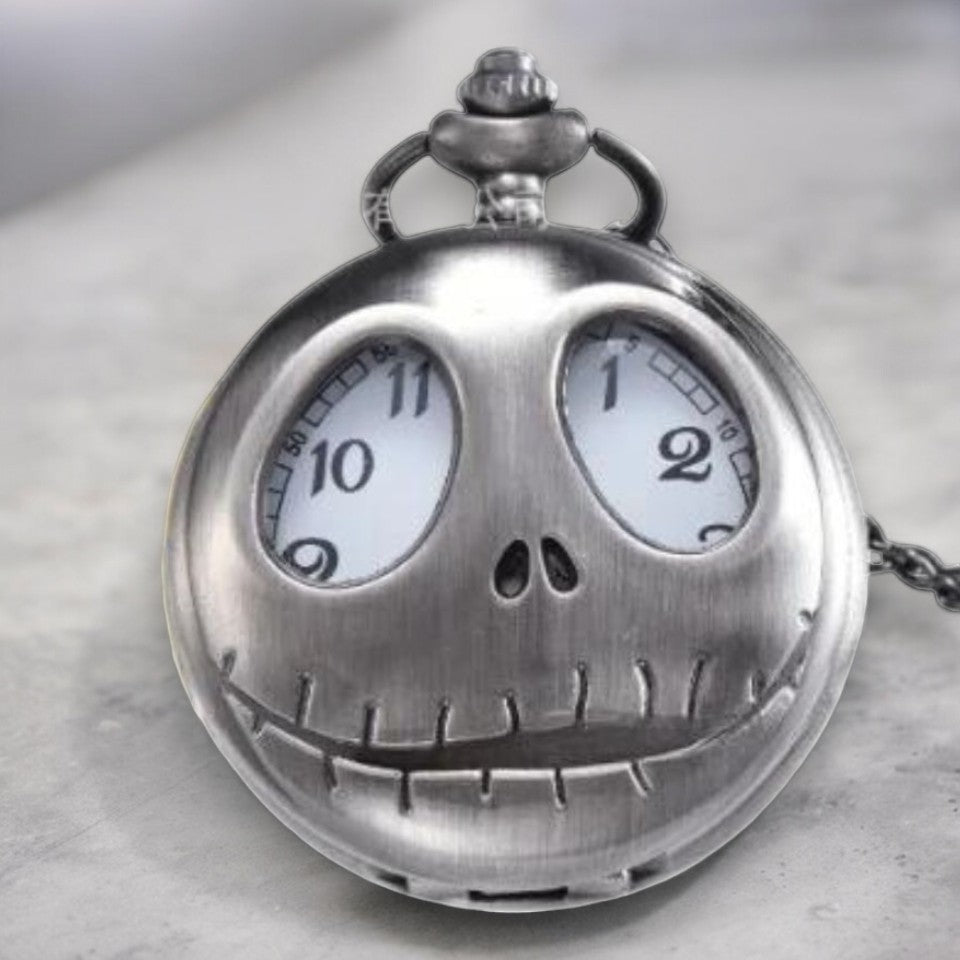 Jack Skellington zakhorloge met grote open ogen