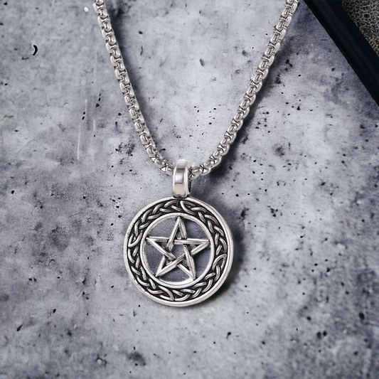 Halsketting met Pentagram amulet