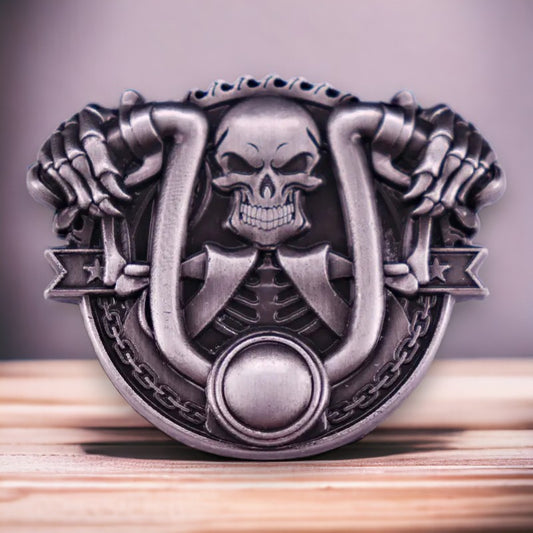 Riemgesp met Skull op moto